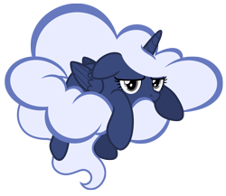Size: 7598x6586 | Tagged: safe, artist:estories, oc, oc only, oc:holly, alicorn, pony, g4, absurd resolution, alicorn oc, cloud mane, female, horn, mare, simple background, solo, transparent background
