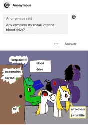 Size: 832x1174 | Tagged: safe, artist:ask-luciavampire, oc, pony, unicorn, vampire, vampony, tumblr:ask-ponys-university, 1000 hours in ms paint, ask