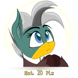 Size: 800x800 | Tagged: safe, artist:yudhaikeledai, oc, oc only, oc:duk, original species, blue eyes, darkest dungeon, dungeons and dragons, ear fluff, halo, praying