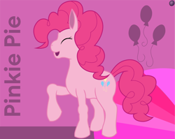 Size: 2238x1777 | Tagged: safe, artist:terminalhash, pinkie pie, earth pony, pony, g4, female, solo, vector