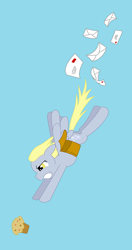 Size: 600x1139 | Tagged: safe, artist:dsninja, derpy hooves, pony, ask pun, g4, ask, female, food, letter, muffin, solo