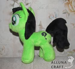 Size: 1024x940 | Tagged: safe, artist:allunacraft, oc, oc only, oc:filly anon, earth pony, pony, female, filly, irl, photo, plushie, solo