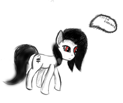 Size: 2332x1936 | Tagged: safe, oc, oc only, earth pony, pony, cyrillic, female, mare, random pony, red eyes, russian, simple background, sketch, solo, translated in the comments