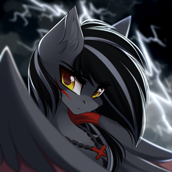 Size: 3333x3333 | Tagged: safe, artist:airiniblock, oc, oc only, oc:storm breaker, pegasus, pony, looking at you, solo