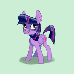 Size: 1468x1452 | Tagged: safe, twilight sparkle, alicorn, pony, g4, cute, female, green background, mare, simple background, smiling, solo, twiabetes, twilight sparkle (alicorn)