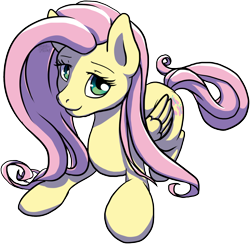 Size: 1404x1368 | Tagged: safe, alternate version, artist:theweakfreak, fluttershy, pegasus, pony, g4, cute, female, mare, prone, shyabetes, simple background, solo, transparent background