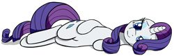 Size: 1156x376 | Tagged: safe, artist:zigorsun, rarity, pony, unicorn, g4, bedroom eyes, cute, female, looking at you, lying down, mare, raribetes, simple background, solo, transparent background