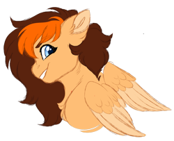 Size: 1024x831 | Tagged: safe, artist:azure-art-wave, oc, oc only, oc:aerion featherquill, pegasus, pony, bust, female, mare, portrait, simple background, solo, transparent background