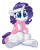 Size: 3000x3724 | Tagged: safe, artist:dimfann, rarity, pony, unicorn, series:pony re-watch, g4, suited for success, bathrobe, clothes, colored pupils, crossed arms, cute, feather boa, female, floppy ears, high res, mare, messy mane, pouting, raribetes, robe, simple background, sitting, slippers, solo, transparent background, underhoof