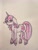 Size: 960x1280 | Tagged: safe, artist:artsy-angst, twilight sparkle, pony, unicorn, g4, female, floppy ears, g5 concept leak style, g5 concept leaks, glasses, mare, redesign, solo, traditional art, twilight sparkle (g5 concept leak), unicorn twilight