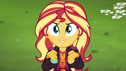 Size: 1920x1080 | Tagged: safe, screencap, sunset shimmer, equestria girls, equestria girls specials, g4, my little pony equestria girls: better together, my little pony equestria girls: sunset's backstage pass, female, music festival outfit, solo