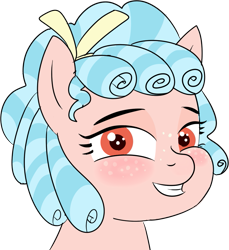 Size: 961x1050 | Tagged: safe, alternate version, artist:poniidesu, cozy glow, pegasus, pony, g4, blushing, cozybetes, cute, female, filly, freckles, looking at you, pure concentrated unfiltered evil of the utmost potency, pure unfiltered evil, simple background, smiling, solo, transparent background