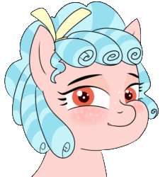 Size: 1024x1100 | Tagged: safe, alternate version, artist:poniidesu, cozy glow, pegasus, pony, g4, animated, blushing, cozybetes, cute, female, filly, freckles, gif, licking, licking lips, looking at you, mlem, pure concentrated unfiltered evil of the utmost potency, pure unfiltered evil, silly, simple background, smiling, solo, tongue out, transparent background