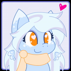 Size: 2160x2160 | Tagged: safe, artist:sohmasatori, part of a set, oc, oc only, oc:snowshoe, pony, animated, bouncing, commission, cute, floating wings, heart, heart eyes, high res, no sound, ocbetes, solo, webm, wingding eyes, wings, ych result