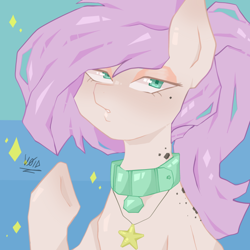Size: 646x646 | Tagged: safe, artist:vøid, oc, oc:astral comet, female, jewelry, necklace