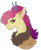 Size: 1024x1246 | Tagged: safe, artist:azure-art-wave, oc, oc only, oc:patchwork, draconequus, hybrid, bust, female, interspecies offspring, offspring, parent:discord, parent:fluttershy, parents:discoshy, portrait, simple background, solo, transparent background