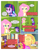 Size: 612x792 | Tagged: safe, artist:greatdinn, artist:newbiespud, edit, edited screencap, screencap, angel bunny, fluttershy, pinkie pie, princess celestia, principal celestia, spike, twilight sparkle, dog, rabbit, comic:friendship is dragons, equestria girls, g4, my little pony equestria girls, animal, backpack, balloon, blowing up balloons, clothes, collaboration, comic, cutie mark accessory, cutie mark on clothes, dialogue, element of magic, food, frown, gum, hairclip, lockers, paw prints, pointing, screencap comic, smiling, wide eyes