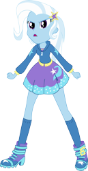 Size: 5192x10075 | Tagged: safe, artist:marcorulezzz, trixie, equestria girls, g4, female, simple background, solo, transparent background, vector