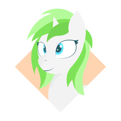 Size: 4000x4000 | Tagged: safe, artist:nodepoint, derpibooru exclusive, oc, oc only, oc:minty root, pony, unicorn, absurd resolution, female, lineless, mare, simple background, solo, vector