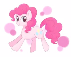 Size: 2048x1656 | Tagged: dead source, safe, artist:ginmaruxx, pinkie pie, earth pony, pony, g4, blushing, cute, diapinkes, female, mare, simple background, smiling, solo, white background