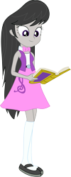 Size: 4229x10538 | Tagged: safe, artist:marcorulezzz, octavia melody, equestria girls, book, female, simple background, solo, transparent background, vector