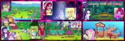 Size: 1920x639 | Tagged: safe, edit, edited screencap, screencap, applejack, bon bon, captain planet, dj pon-3, drama letter, fluttershy, gloriosa daisy, octavia melody, paisley, pinkie pie, princess celestia, princess flurry heart, princess luna, principal celestia, rainbow dash, rarity, sandalwood, sci-twi, snails, snips, sunset shimmer, sweetie drops, timber spruce, trixie, twilight sparkle, vice principal luna, vinyl scratch, water lily (g4), watermelody, equestria girls, equestria girls series, g4, my little pony equestria girls: legend of everfree, spring breakdown, the ending of the end, spoiler:eqg series (season 2), blushing, camp everfree, clothes, crystal guardian, cute, drums, fanfic, fanfic art, fanfic cover, fire, fireplace, glasses, humane five, humane seven, humane six, legend you were meant to be, magic, musical instrument, pier, ponied up, twolight