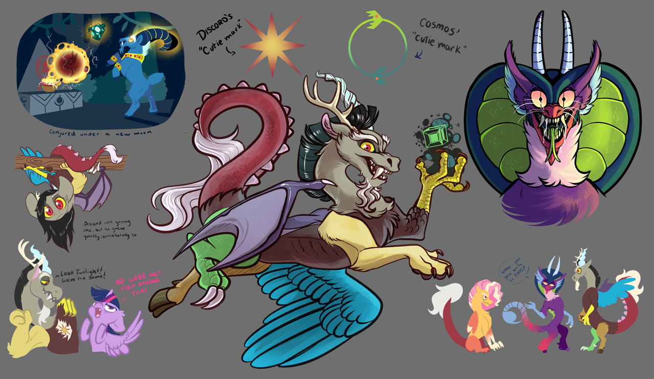 ...artist:loryska, cosmos (character), discord, grogar, twilight sparkle, o...