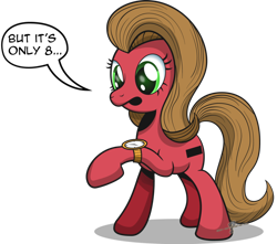 Size: 952x840 | Tagged: safe, artist:gray--day, oc, oc only, oc:pun, earth pony, pony, ask pun, ask, female, mare, simple background, solo, transparent background, watch, wristwatch