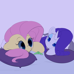 Size: 2200x2200 | Tagged: safe, artist:askcanadash, fluttershy, rarity, oc, oc:anon, human, g4, bed, cute, high res, macro, micro, snuggling