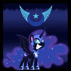 Size: 1600x1587 | Tagged: safe, artist:missbramblemele, nightmare moon, pony, g4, g4.5, my little pony: pony life, female, filly, g4 to g4.5, new lunar republic, nightmare woon, solo