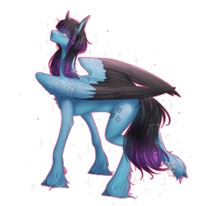 Size: 2056x1908 | Tagged: safe, artist:lastaimin, oc, oc only, oc:despy, pegasus, pony, female, mare, simple background, solo, transparent background, two toned wings, wings