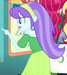 Size: 728x811 | Tagged: safe, screencap, aqua blossom, sunset shimmer, equestria girls, equestria girls specials, g4, my little pony equestria girls: better together, my little pony equestria girls: sunset's backstage pass, background human, cropped, female, offscreen character
