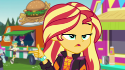 Size: 1920x1080 | Tagged: safe, screencap, snails, snips, sunset shimmer, equestria girls, equestria girls specials, g4, my little pony equestria girls: better together, my little pony equestria girls: sunset's backstage pass, music festival outfit