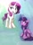 Size: 2000x2667 | Tagged: safe, artist:lilfunkman, rarity, twilight sparkle, alicorn, pony, unicorn, g4, abstract background, female, high res, lesbian, mare, ship:rarilight, shipping, sitting, twilight sparkle (alicorn)