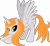Size: 4713x4346 | Tagged: safe, artist:poniidesu, oc, oc only, oc:ginger peach, alicorn, pony, absurd resolution, alicorn oc, drawthread, female, green eyes, horn, iwtcird, looking at you, mare, meme, orange hair, simple background, solo, stretching, transparent background, wings