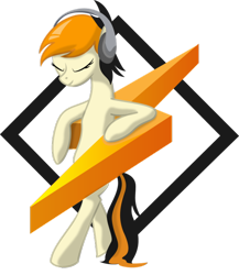 Size: 600x692 | Tagged: safe, artist:parallaxmlp, pony, headphones, ponified, simple background, solo, transparent background, winamp