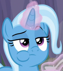 Size: 286x324 | Tagged: safe, screencap, trixie, pony, g4, student counsel, cropped, eating, female, puffy cheeks, solo
