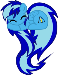 Size: 439x575 | Tagged: safe, artist:vinylbecks, oc, oc only, oc:electric sketch, pegasus, pony, eyes closed, female, heart pony, mare, pegasus oc, prone, simple background, sleeping, solo, transparent background, wings