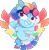 Size: 1112x1146 | Tagged: safe, alternate version, artist:amberpone, rainbow dash, pegasus, pony, g4, alternate design, bird tail, chest fluff, colored wings, colorful, cute, digital art, eyebrows, female, flying, g5 concept leak style, g5 concept leaks, goggles, looking at you, mare, multicolored hair, multicolored wings, paint tool sai, pink eyes, rainbow, rainbow dash (g5 concept leak), rainbow wings, redesign, short mane, simple background, smiling, solo, transparent background, unshorn fetlocks, wings