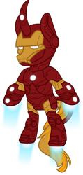 Size: 1280x2683 | Tagged: safe, artist:mlp-trailgrazer, oc, oc only, pony, unicorn, clothes, cosplay, costume, iron man, ponified, simple background, solo, transparent background