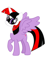 Size: 1536x2048 | Tagged: safe, twilight sparkle, alicorn, pony, g4, batman's enemies, clothes, cosplay, costume, dc comics, female, harley quinn, simple background, solo, tara strong, twiley quinn, twilight sparkle (alicorn), voice actor joke, white background