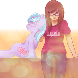 Size: 5000x5000 | Tagged: safe, artist:camellia, oc, oc only, oc:safalie, human, pony, clothes, glasses, ponified, self ponidox