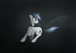 Size: 2000x1400 | Tagged: safe, artist:univertaz, dj pon-3, vinyl scratch, pony, unicorn, g4, collar, female, solo