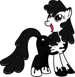 Size: 1024x1043 | Tagged: artist needed, safe, artist:flizzick, pony, g4, ponified, rorschach, simple background, solo, transparent background