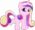 Size: 3987x3432 | Tagged: safe, alternate version, artist:poniidesu, princess cadance, alicorn, pony, g4, blank flank, cute, cutedance, female, filly, frog (hoof), high res, looking at you, simple background, solo, transparent background, underhoof, younger
