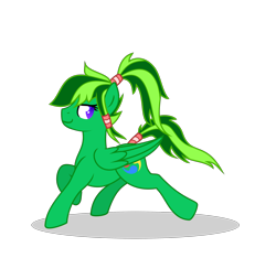 Size: 3534x3308 | Tagged: safe, artist:mythilas, oc, oc only, oc:vivid hues, pegasus, pony, happy, high res, simple background, smiling, smirk, solo, transparent background, trotting