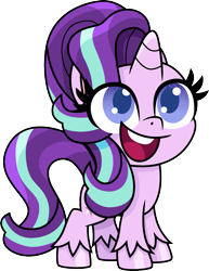Size: 1155x1500 | Tagged: safe, alternate version, artist:cloudy glow, starlight glimmer, pony, unicorn, g4, g4.5, my little pony: pony life, cute, female, glimmerbetes, mare, simple background, solo, teeth, transparent background