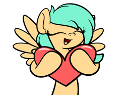 Size: 2560x1920 | Tagged: dead source, safe, artist:php142, oc, oc only, oc:mango foalix, pony, commission, cute, heart, simple background, smiling, solo, transparent background, ych result