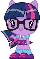 Size: 2018x2970 | Tagged: safe, artist:cloudy glow, sci-twi, twilight sparkle, equestria girls, g4, :p, cutie mark crew, female, glasses, high res, simple background, solo, tongue out, toy, transparent background