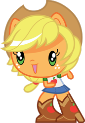 Size: 2030x2954 | Tagged: safe, artist:cloudy glow, applejack, equestria girls, g4, cutie mark crew, female, high res, simple background, solo, toy, transparent background